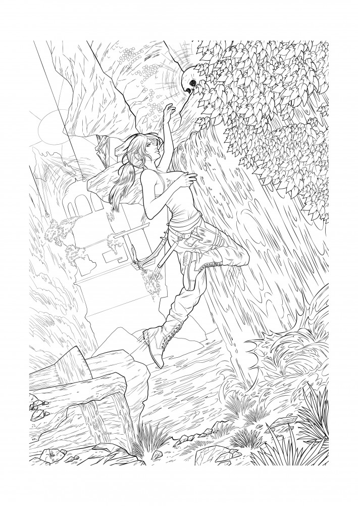 Coloring book - Rise of the Tomb Raider