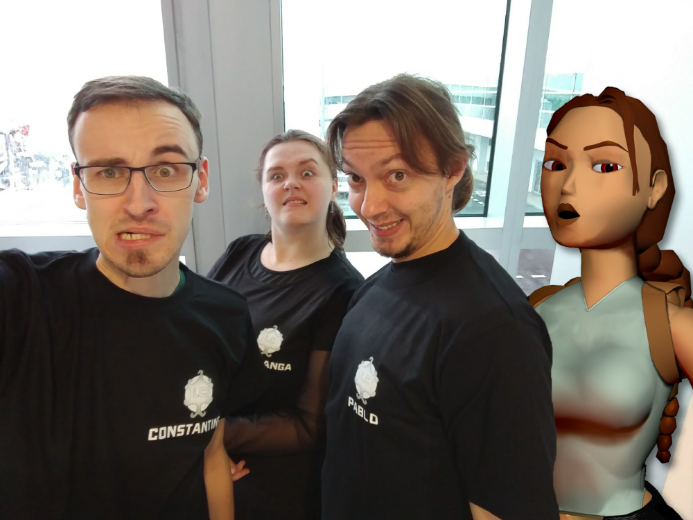 Lara a tým LadyCroft.cz na letišti v Praze